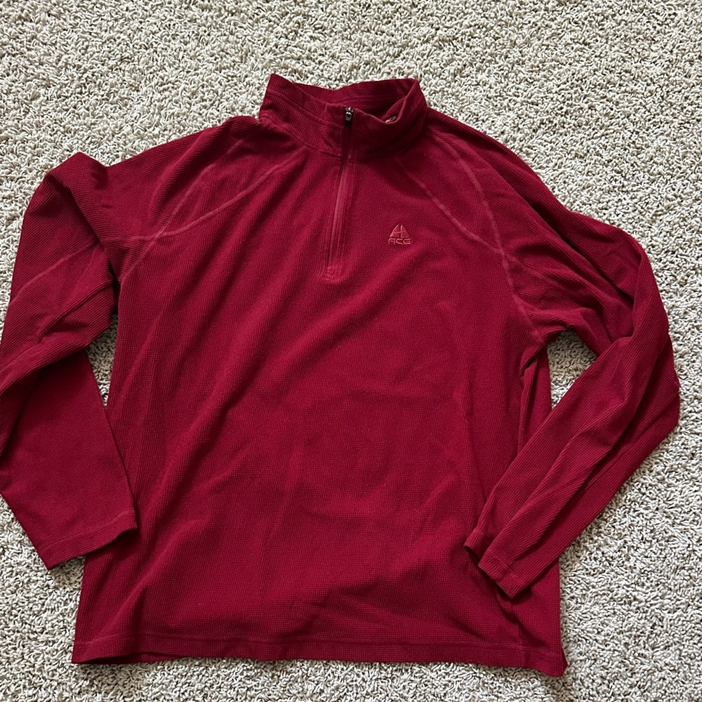 Nike ACG Men's Half-Zip Pullover Sweatshirt - Burgundy